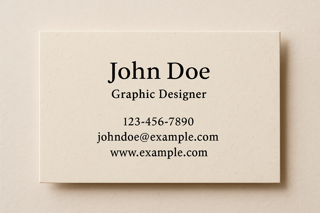 Natural Textured Business Card